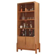 Cristaleira de Vidro Para Sala de Jantar Nay C14 Cedro - Mpozenato