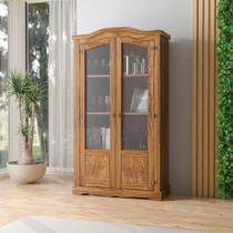 Cristaleira Em Madeira 104 X 186 Cm 2 Portas De Vidro Carvalho Rústico Elliottiis Cristaleira Em Madeira 104 X 186 Cm 2 Portas De Vidro Carvalho Rústico Elliottiis