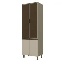 Cristaleira évelin 4 Portas 4 Prateleiras Duna/Cristal - Henn Cristaleira évelin 4 Portas 4 Prateleiras Duna/Cristal - Henn
