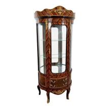 Cristaleira Frente Redonda Classico Radica Bronze Luxo