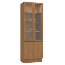 Cristaleira G756 Kappesberg Com Vidro Led Canela