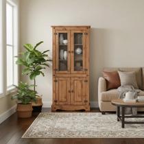 Cristaleira Madeira Maciça 4 Portas