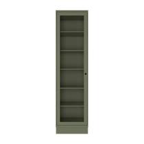 Cristaleira MDF Herval Viana, Verde Hill, 1 Porta, com Vidro, 60 cm Cristaleira MDF Herval Viana, Verde Hill, 1 Porta, com Vidro, 60 cm