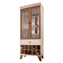 Cristaleira ópera Off White Nature Hb Móveis