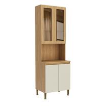 Cristaleira para Cozinha 4 Portas 70 Cm X 220cm X 52cm Rebeca Cristaleira para Cozinha 4 Portas 70 Cm X 220cm X 52cm Rebeca