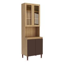 Cristaleira para Cozinha 4 Portas 70cm X 220cm X 52cm Rebeca Cristaleira para Cozinha 4 Portas 70cm X 220cm X 52cm Rebeca