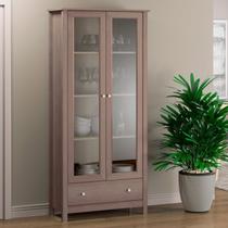Cristaleira para Sala de Jantar 2 Portas de Vidro 1 Gaveta 181cm x 80cm