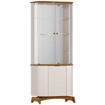 Cristaleira Para Sala de Jantar Bar Espelhada 3 Portas Verbena N01 Off White Ypê - Lyam Decor Cristaleira Para Sala de Jantar Bar Espelhada 3 Portas Verbena N01 Off White Ypê - Lyam Decor