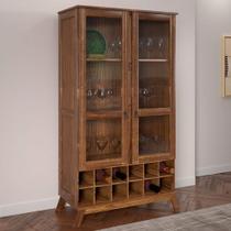 Cristaleira Paris 2 Portas 2 Prateleiras com Vidro Ypê - Rodmoveis Cristaleira Paris 2 Portas 2 Prateleiras com Vidro Ypê - Rodmoveis