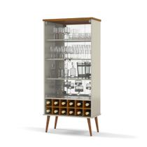 cristaleira retro alto padrão 2 porta vidro com adega para 12 garrafas luxo design moderno clean pés madeira palito bar vintage armário cristaleira retro alto padrão 2 porta vidro com adega para 12 garrafas luxo design moderno clean pés madeira palito bar vintage armário