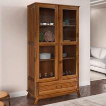 Cristaleira Roma 2 Portas 1 Gaveta Ypê - Rodmoveis