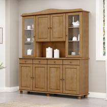 Cristaleira Rústica 100% Madeira Maciça 4+4 Portas para sala de Jantar Linha Rubi Cristaleira Rústica 100% Madeira Maciça 4+4 Portas para sala de Jantar Linha Rubi
