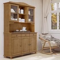 Cristaleira Rústica 100% Madeira Maciça 5 Portas para sala de Jantar Linha Rubi Cristaleira Rústica 100% Madeira Maciça 5 Portas para sala de Jantar Linha Rubi