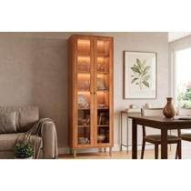 Cristaleira Sala Divina LED Reflecta 70cm Cinamomo MGM Cristaleira Sala Divina LED Reflecta 70cm Cinamomo MGM