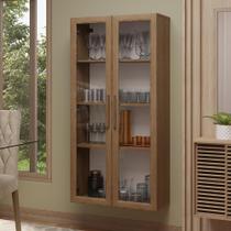 Cristaleira Suspensa 70 cm 2 Portas de Vidro Madesa Cristaleira Suspensa 70 cm 2 Portas de Vidro Madesa