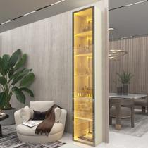 Cristaleira Torre 038 Luminare Reflecta LED 100% MDF Off White - Gelius Cristaleira Torre 038 Luminare Reflecta LED 100% MDF Off White - Gelius