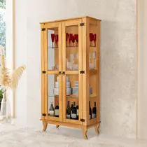 Cristaleira Vidro Madeira Maciça Antiga Bella Luna Imbuia Cristaleira Vidro Madeira Maciça Antiga Bella Luna Imbuia