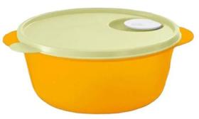 Cristalwave 1,5 litros Laranja com tampa amarela Tupperware