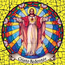 Cristo Redentor Estilo Vitral 60X60 - 100% azulejo