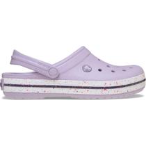 Crocband speckled band clog lavender