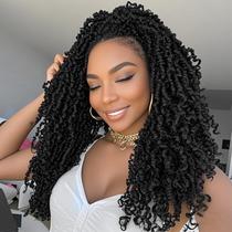 Crochê Hair Aksice Yanky Twist 35 cm, 8 pacotes para mulheres