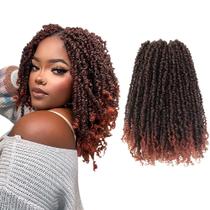 Crochê Hair LOCSBYHAND Yanky Twist 12 em 10 pacotes de gengibre vermelho