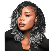 Crochê Hair LOCSBYHAND Yanky Twist 12 em 10 pacotes T-Grey