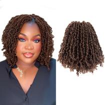 Crochê Hair LOCSBYHAND Yanky Twist 8 polegadas, 10 pacotes, marrom claro Crochê Hair LOCSBYHAND Yanky Twist 8 polegadas, 10 pacotes, marrom claro
