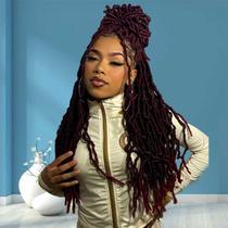 Crochê Hair Soft Locs 24 polegadas Faux Locs Braids x6 mulheres negras