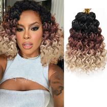 Crochê Hair YXCHERISHAIR GoGo Curl Water Wave 10 polegadas 430g Crochê Hair YXCHERISHAIR GoGo Curl Water Wave 10 polegadas 430g