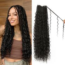 Crochet Braids knovotch Boho Box Braids 18 polegadas 2 para mulheres Crochet Braids knovotch Boho Box Braids 18 polegadas 2 para mulheres
