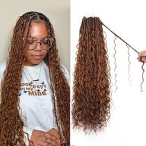 Crochet Braids knovotch Boho Box Braids 24 polegadas 30 para mulheres Crochet Braids knovotch Boho Box Braids 24 polegadas 30 para mulheres