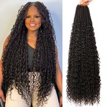 Crochet Hair AMUMI Goddess Locs, 30 polegadas, 8 pacotes para mulheres negras Crochet Hair AMUMI Goddess Locs, 30 polegadas, 8 pacotes para mulheres negras
