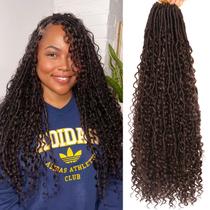 Crochet Hair AMUMI Goddess Locs 60 cm, 8 pacotes para mulheres negras Crochet Hair AMUMI Goddess Locs 60 cm, 8 pacotes para mulheres negras