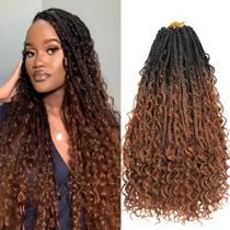 Crochet Hair Beverlee Boho Box Braids 18 polegadas, 8 pacotes 1B/30 Crochet Hair Beverlee Boho Box Braids 18 polegadas, 8 pacotes 1B/30