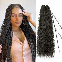 Crochet Hair Boho Island Twist, mulheres negras senegalesas de 24 polegadas Crochet Hair Boho Island Twist, mulheres negras senegalesas de 24 polegadas