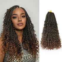 Crochet Hair Bustbeauty Boho Box Braids 14 polegadas, 9 pacotes Crochet Hair Bustbeauty Boho Box Braids 14 polegadas, 9 pacotes