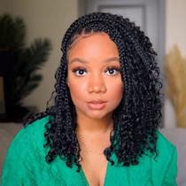 Crochet Hair COOKOO Goddess Box Braids 30 cm sintético, pacote com 8