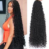 Crochet Hair COOKOO Goddess Locs, sintético de 24 polegadas, 8 pacotes