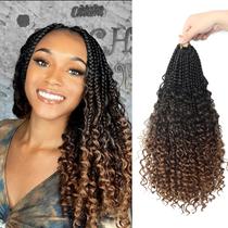 Crochet Hair Diha Goddess Box Braids 12 polegadas, 8 pacotes 1B-4-30 Crochet Hair Diha Goddess Box Braids 12 polegadas, 8 pacotes 1B-4-30