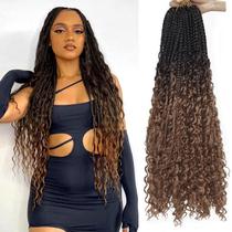 Crochet Hair Diha Goddess Box Braids 24 polegadas, 8 pacotes 4-30