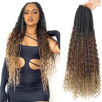 Crochet Hair Diha Goddess Box Braids 24 polegadas, 8 pacotes T1B-30-27