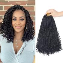 Crochet Hair Diha Goddess Box Braids de 12 polegadas (pacote com 8)