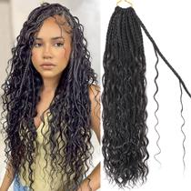 Crochet Hair Eeanno Goddess Box Braids 60 cm, 7 pacotes para mulheres Crochet Hair Eeanno Goddess Box Braids 60 cm, 7 pacotes para mulheres