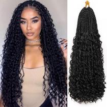 Crochet Hair Eerya Boho Box Braids de 24 polegadas para mulheres negras