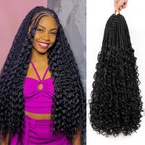Crochet Hair Eerya Boho Goddess Box Braids 22 polegadas, 8 pacotes