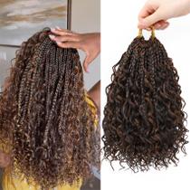 Crochet Hair Eerya Goddess Box Braids de 10 polegadas para mulheres negras