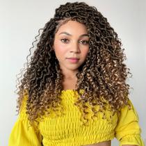 Crochet Hair Fulcrum Goddess Locs 16 polegadas, 8 pacotes para mulheres negras