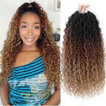 Crochet Hair Fulcrum Goddess Locs 18 polegadas, 8 pacotes para mulheres negras