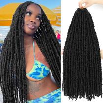 Crochet Hair GetGal Butterfly Locs de 24 polegadas para mulheres negras